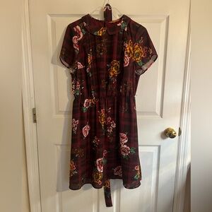 ModCloth plaid Peter Pan collar dress